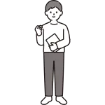 Man With Guts Pose SVG Icon